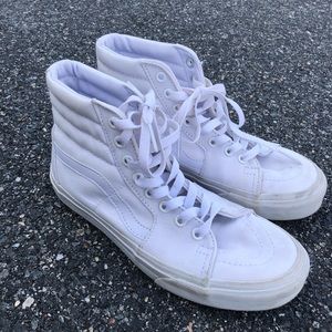 Vans white high top